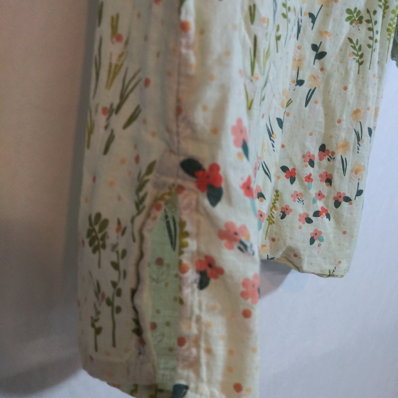 Max Women Floral Print A-Line Kurti Cotton Top Natural Size M — image 5 of 8